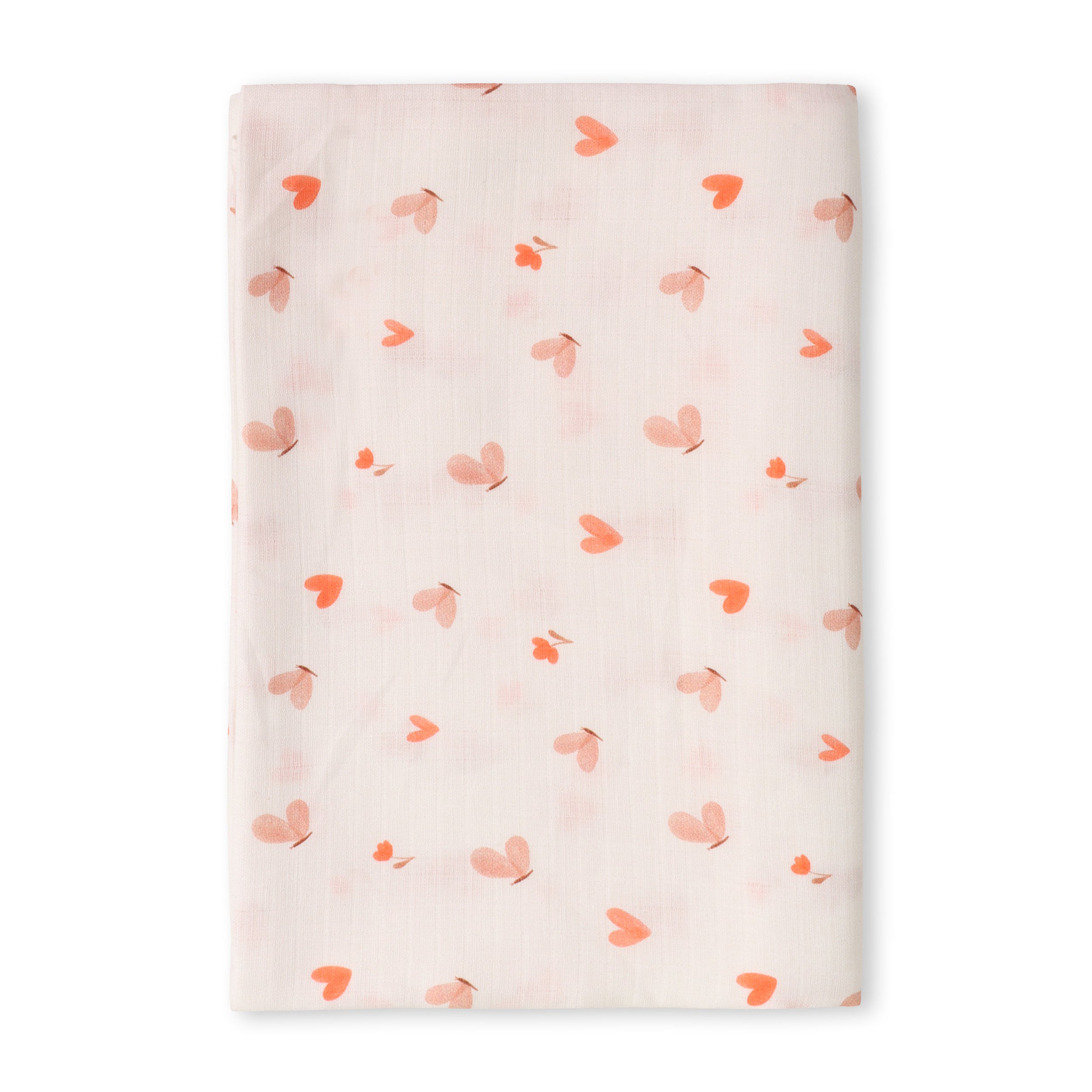 Butterfly Love Baby Swaddle Blanket (Organic Muslin)
