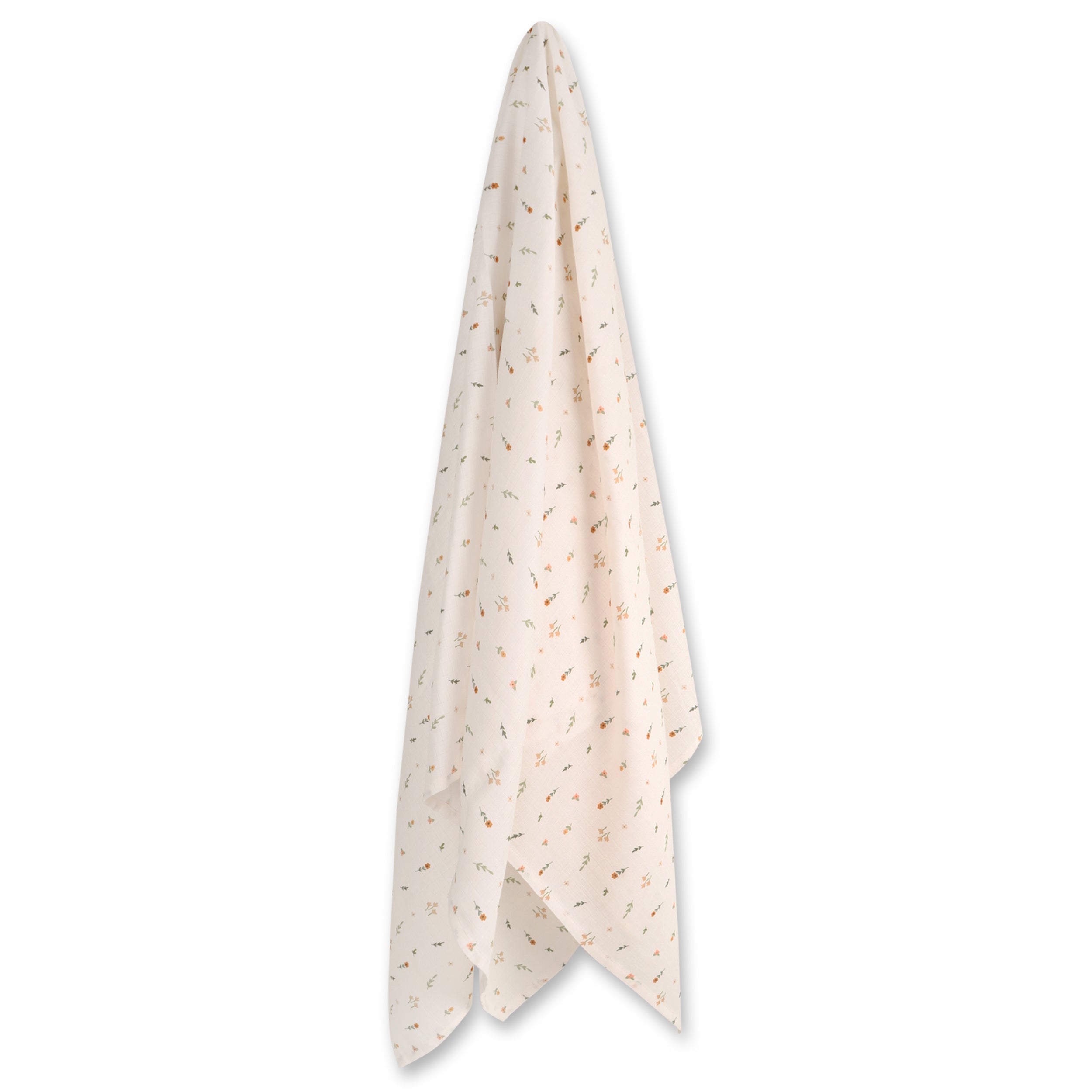 Boho Floral Baby Swaddle Blanket (Organic Muslin)