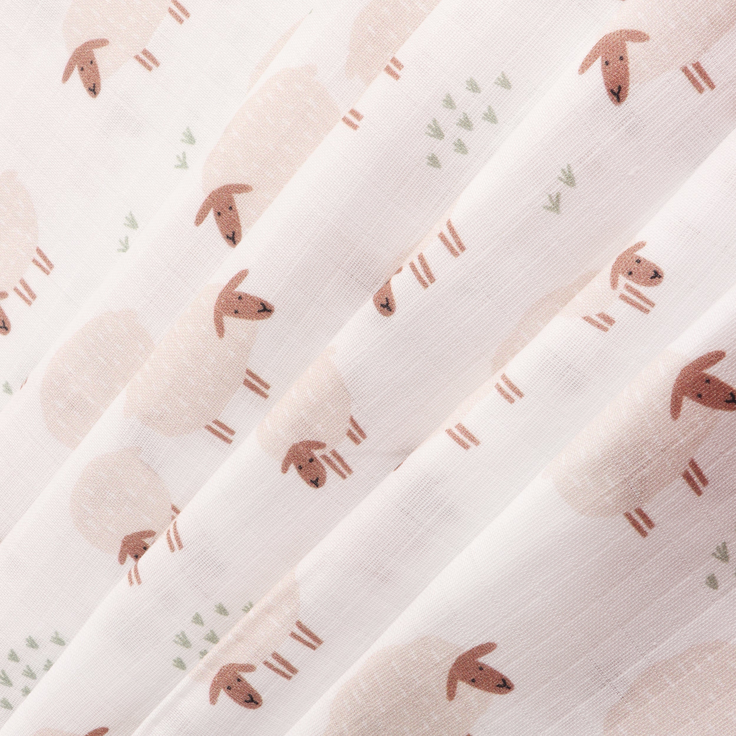 Sheep Baby Swaddle Blanket (Organic Muslin)