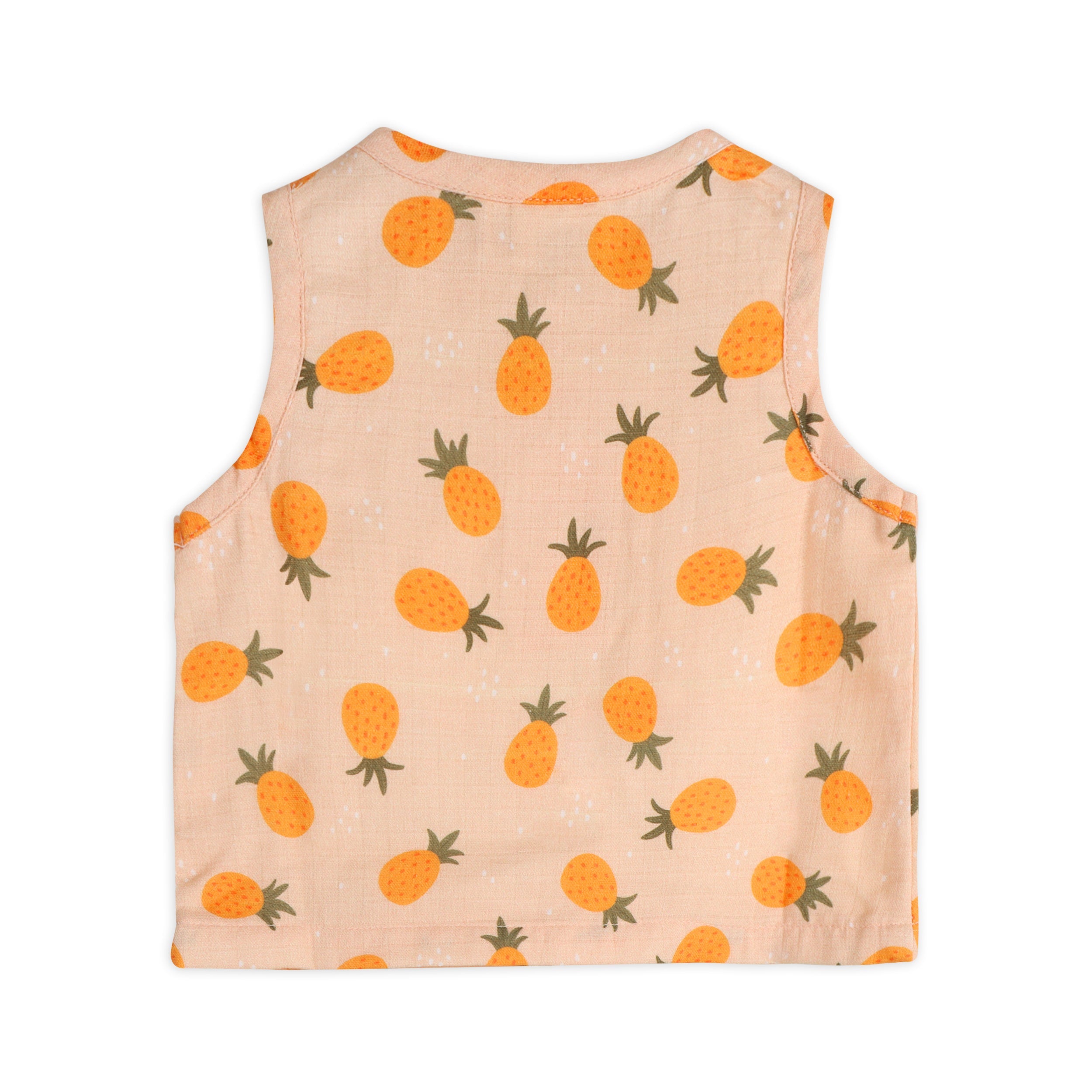 Pineapple Baby Top + Shorts Set (Organic Muslin)