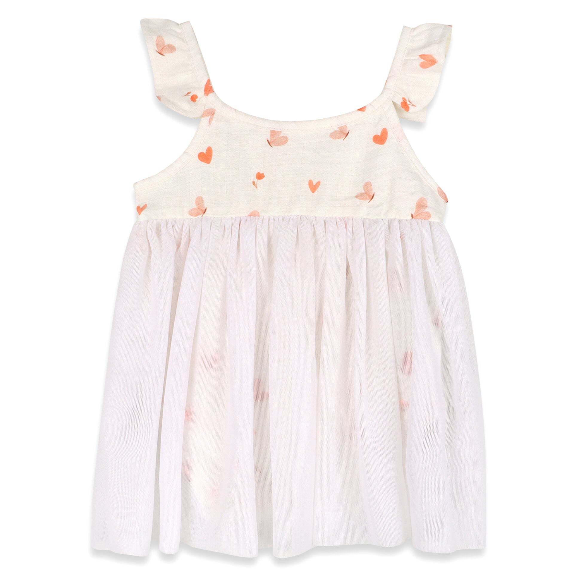 Butterfly Love Baby Tutu Romper Dress (Organic Cotton)