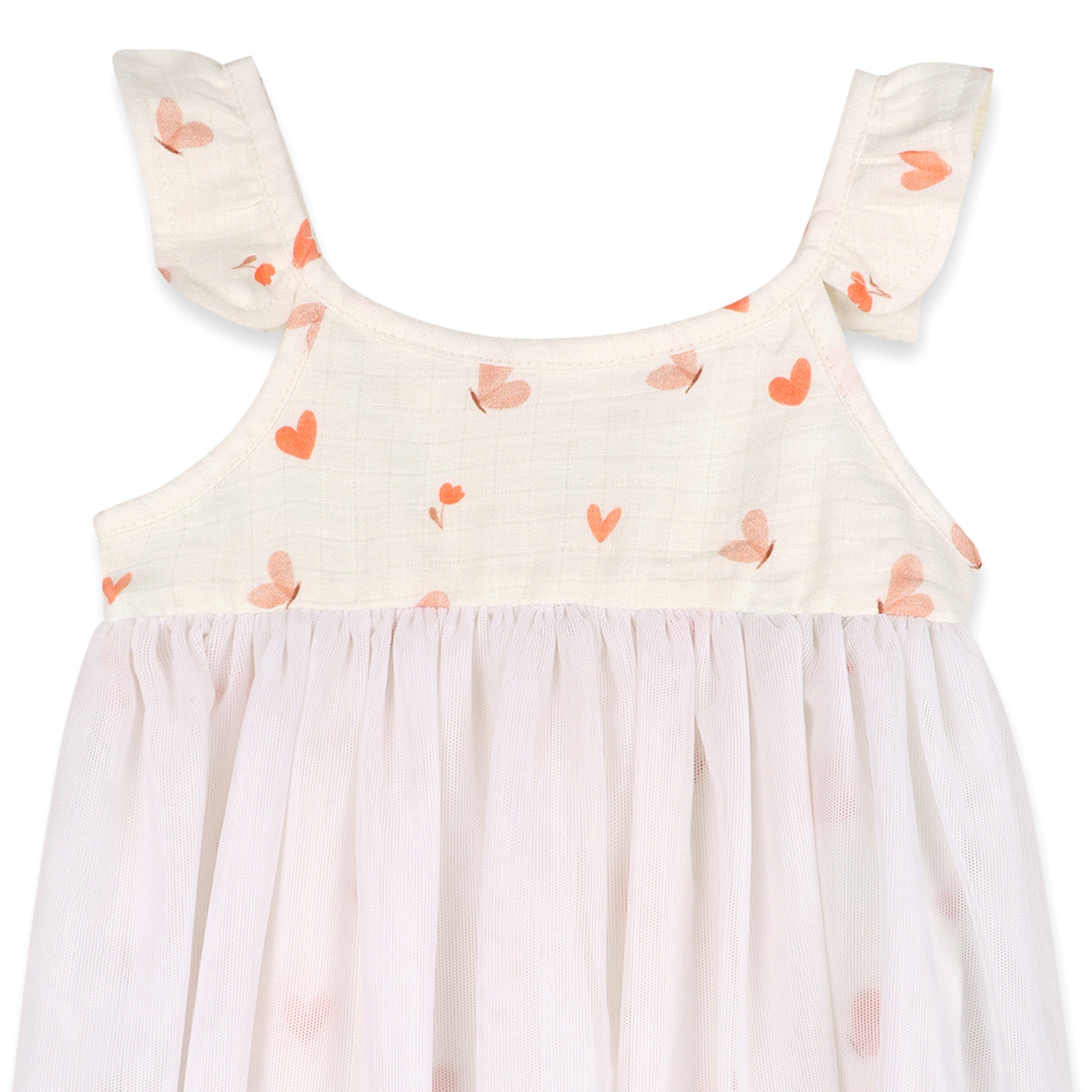 Butterfly Love Baby Tutu Romper Dress (Organic Cotton)