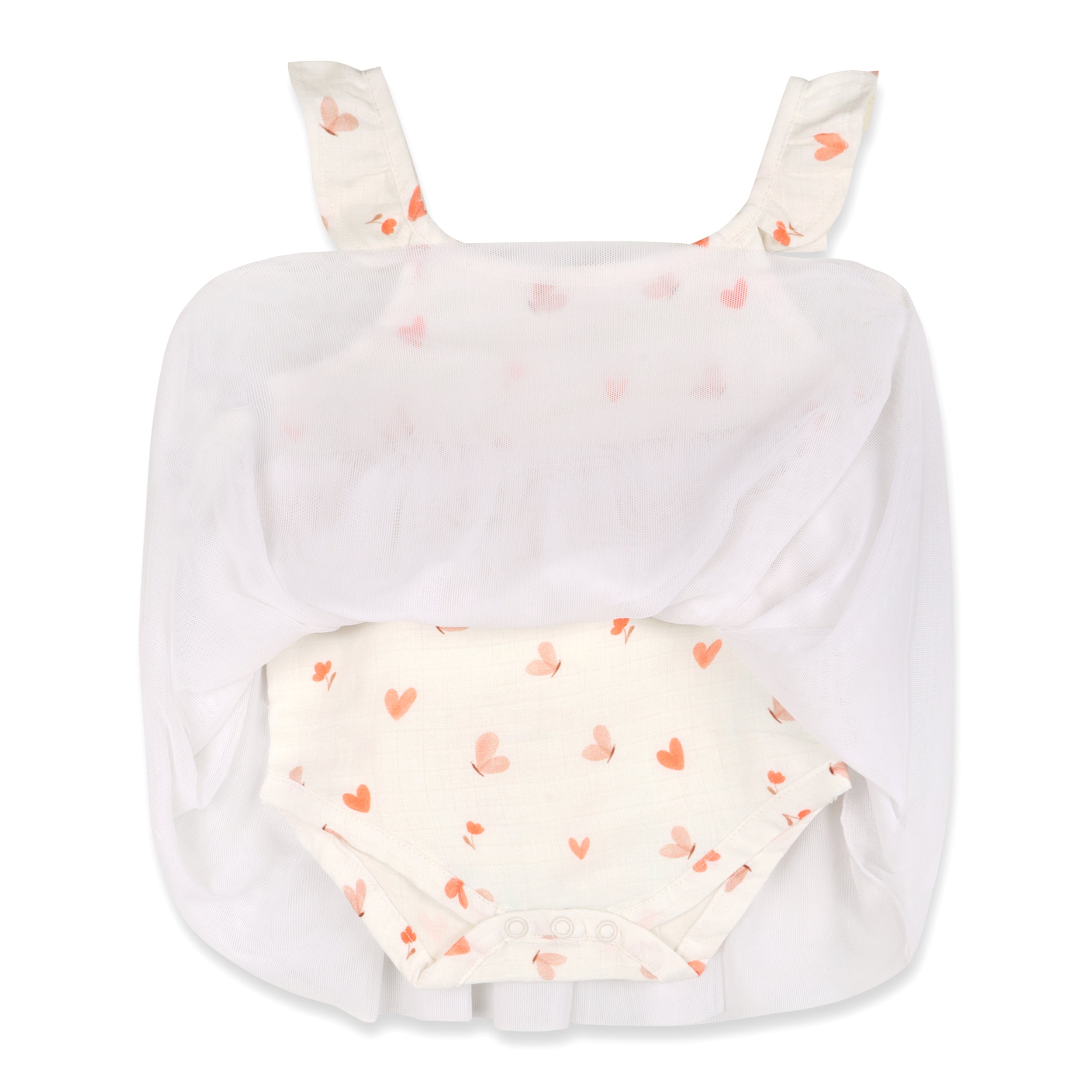 Butterfly Love Baby Tutu Romper Dress (Organic Cotton)