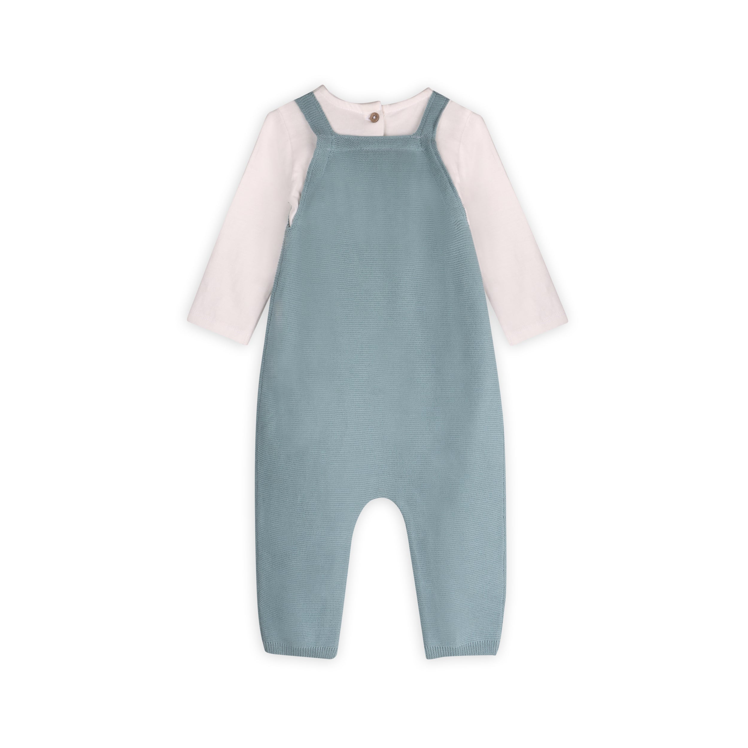 Lion Applique Sweater Knit Baby Overall Set  (Organic Cotton)