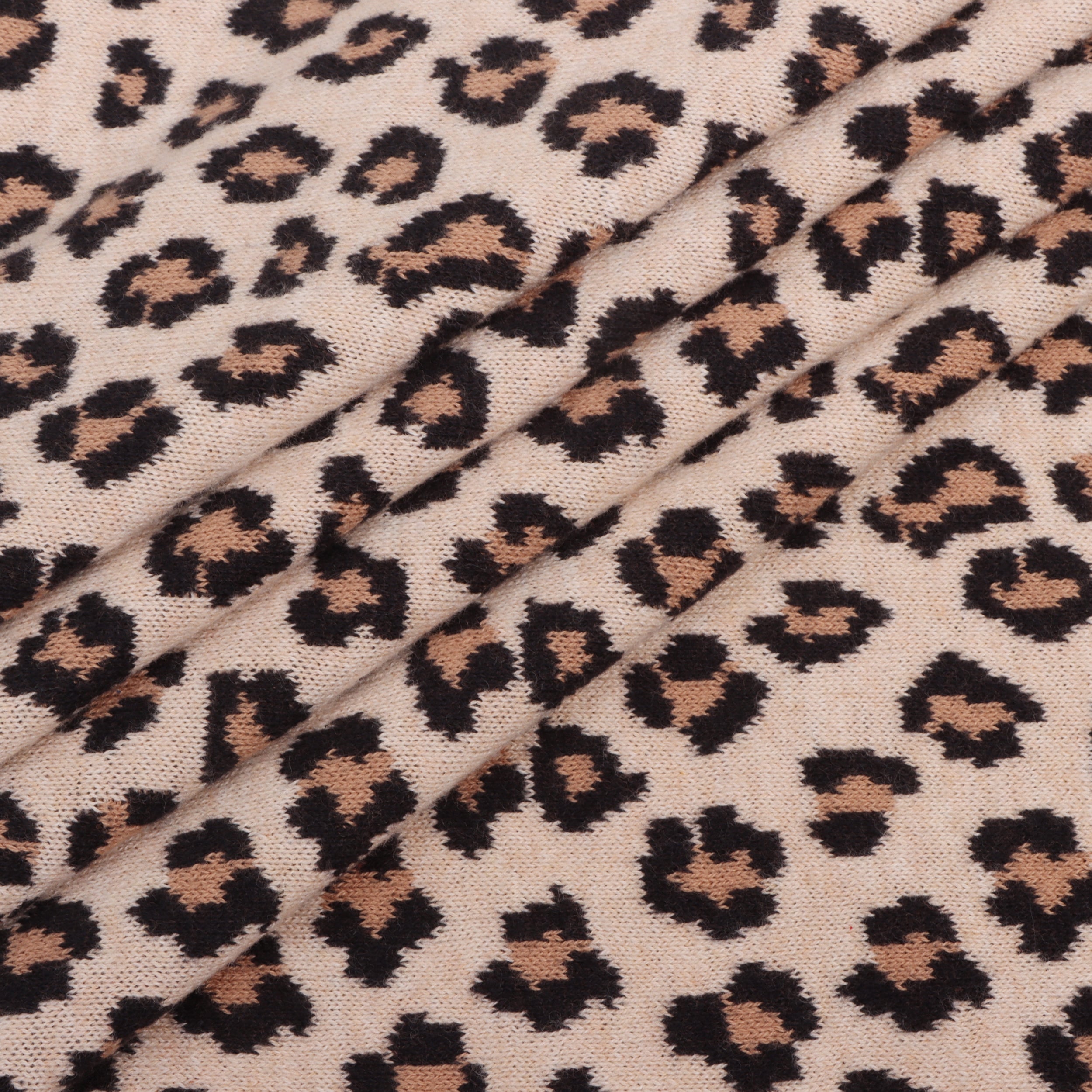 Leopard Animal - Organic Cotton Jacquard Knit Baby Blanket