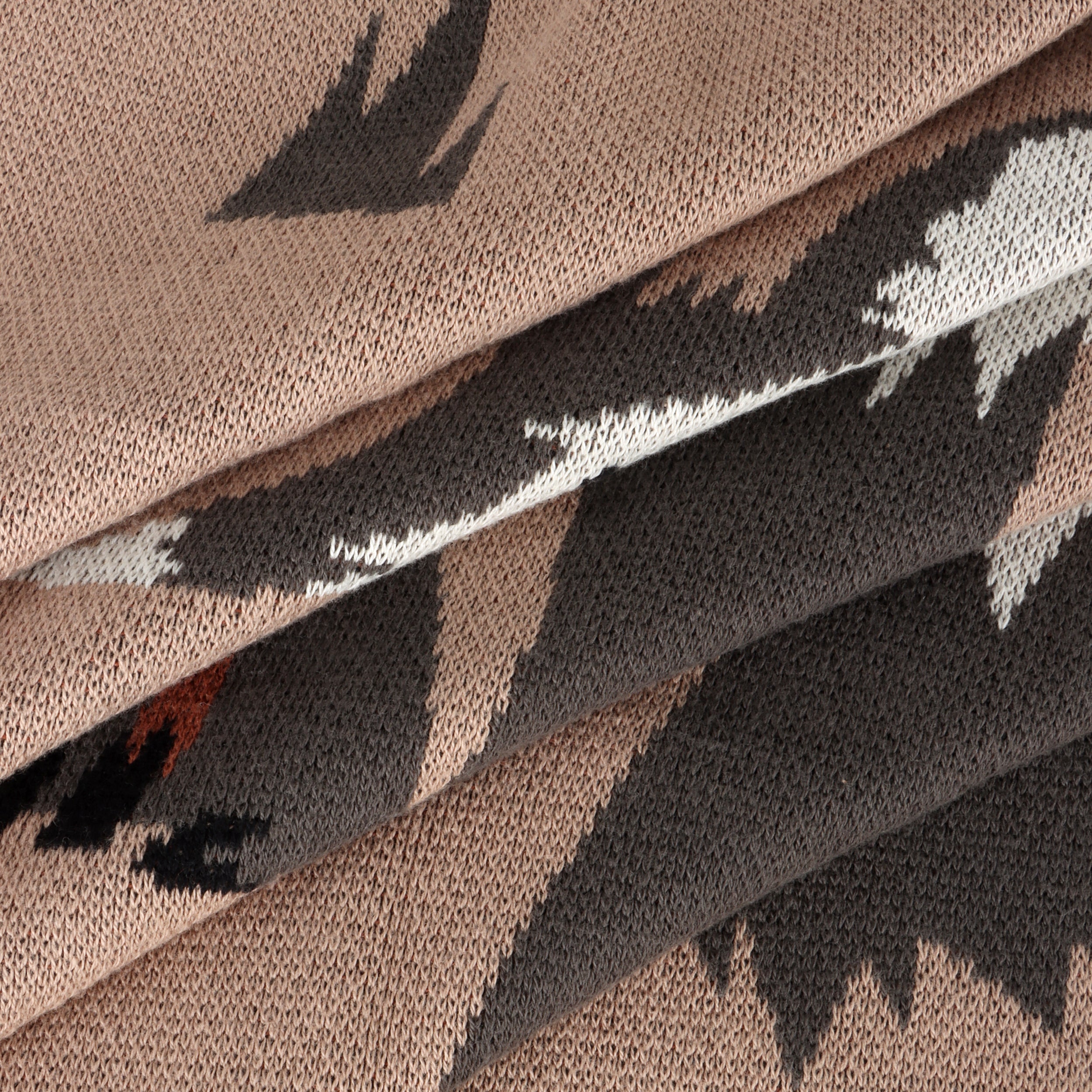 Woodland Bear - Organic Cotton Jacquard Sweater Knit Baby Blanket