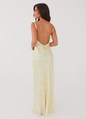 Sorrento Sun Maxi Dress - Yellow Floral