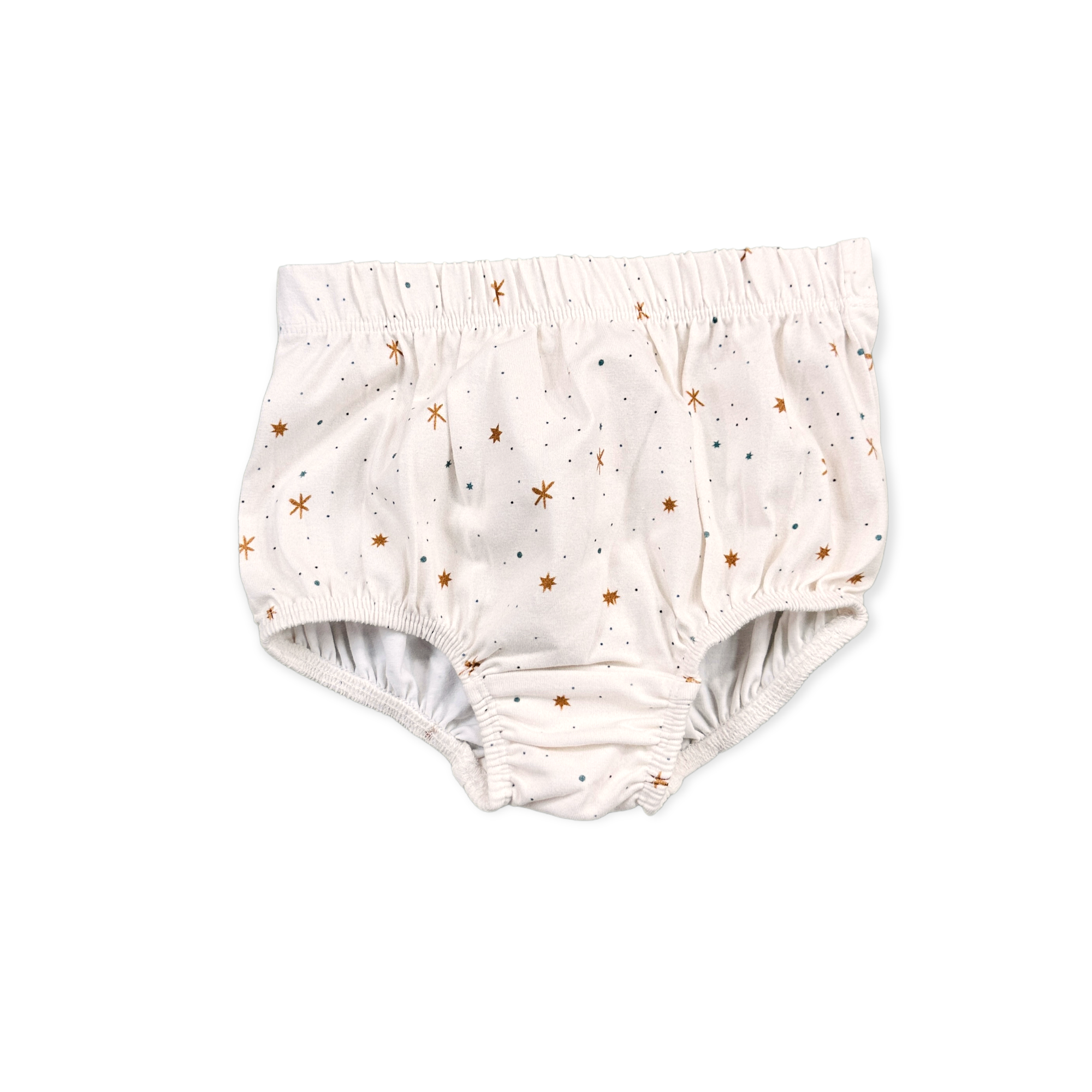 Stars Flare Baby Girl Dress + Bloomer SET (Organic Jersey)