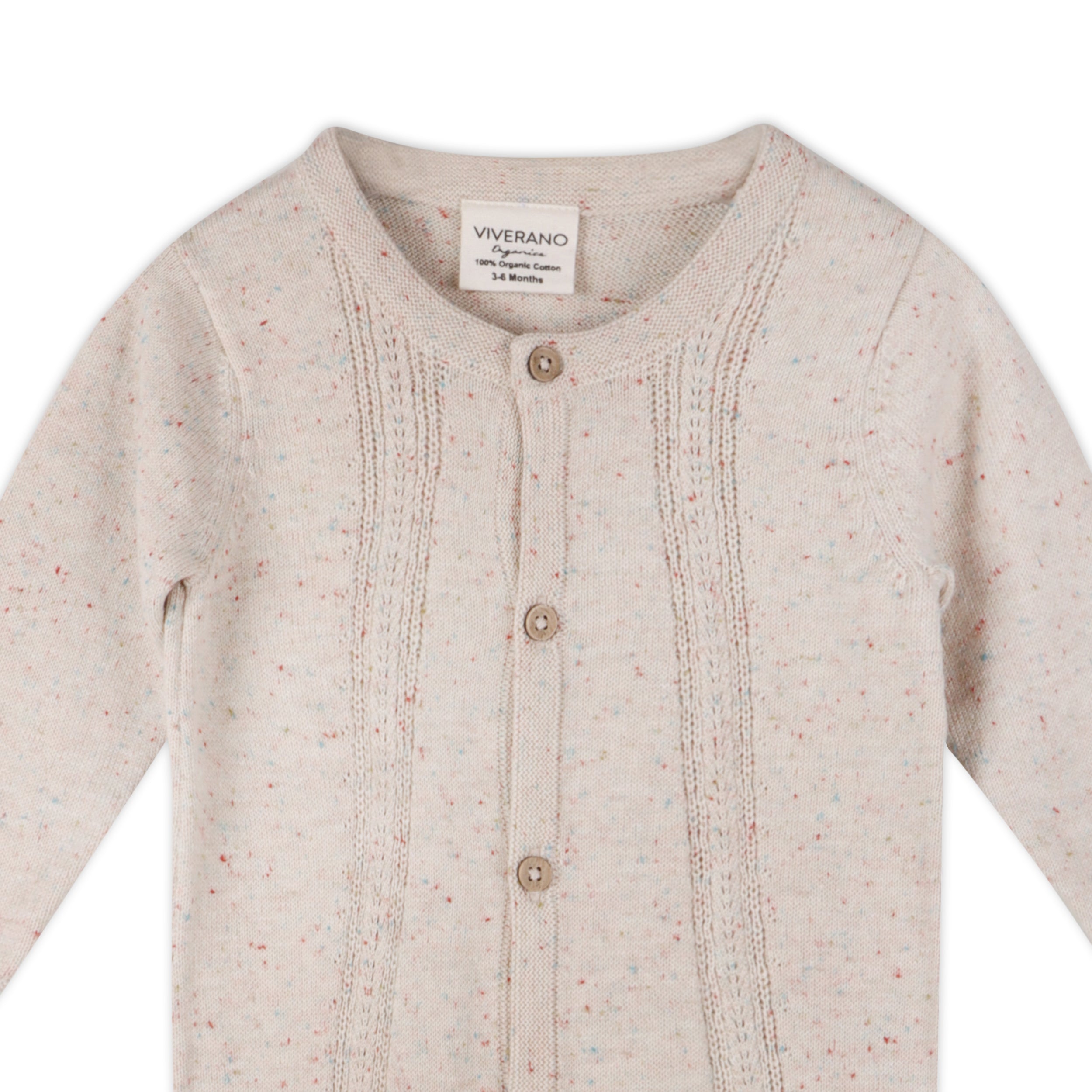 Pointelle Knit 2 Pocket Baby Jumpsuit (Organic Cotton) - 2 Colors