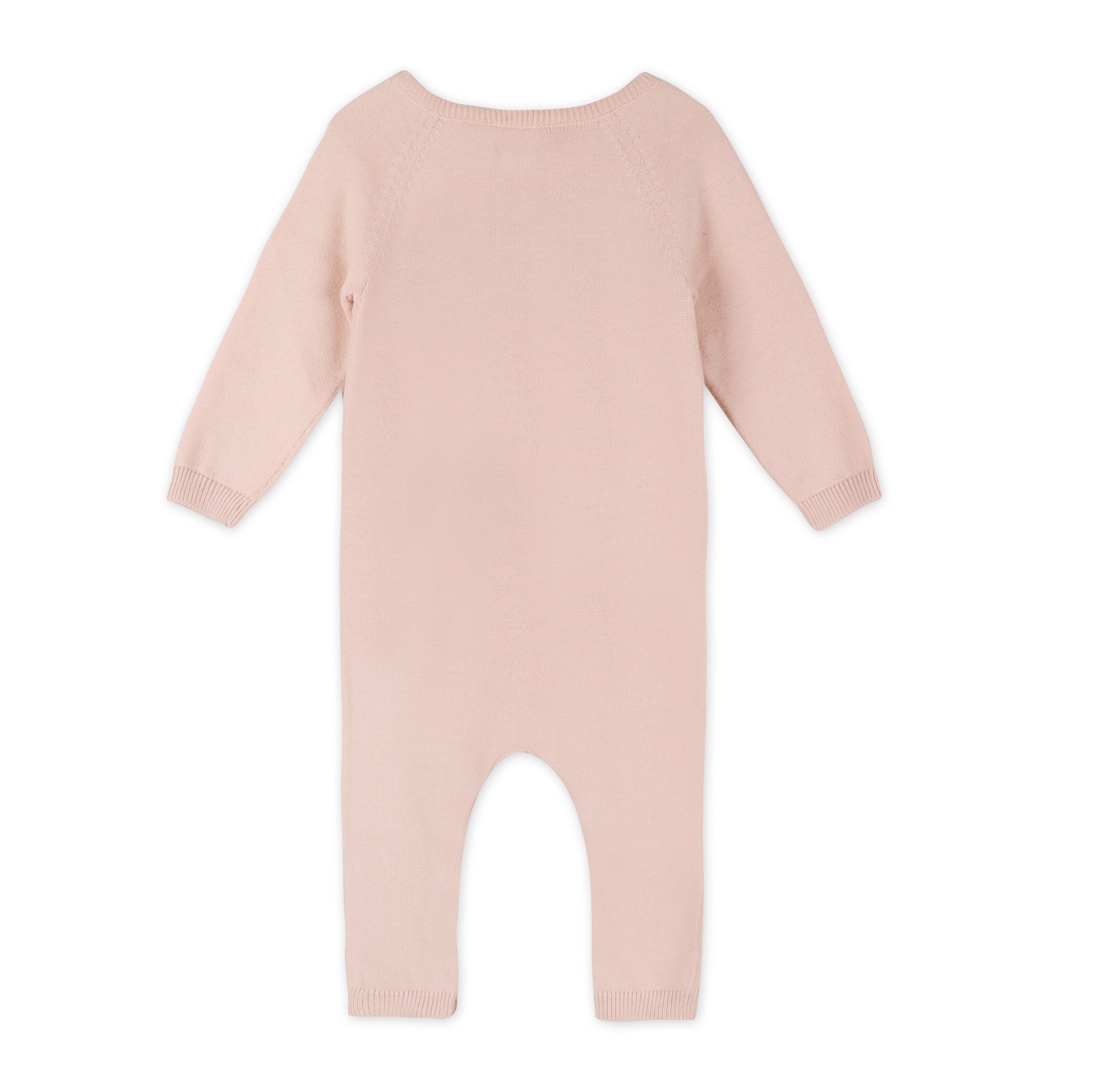 Diamond Pointelle Knit Baby Jumpsuit (Organic Cotton)