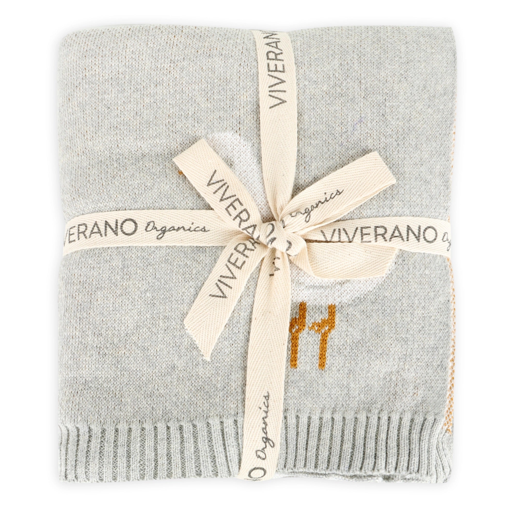 Duck Waddle - Organic Cotton Jacquard Sweater Knit Baby Blankets